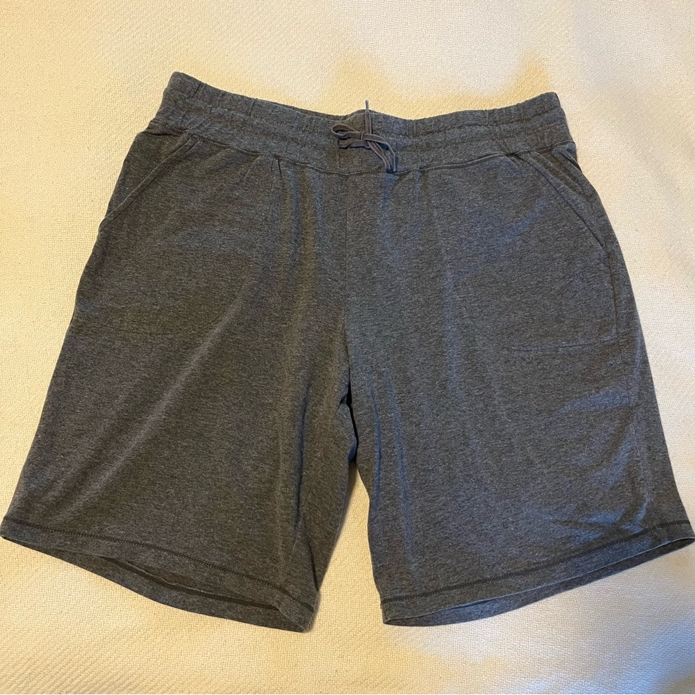 Jockey Gray Drawstring Women’s Cotton Blend Shorts, Size XL